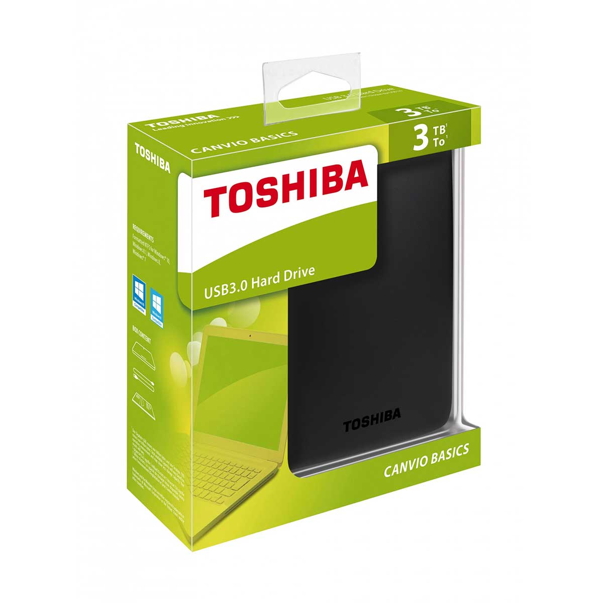 ΕΞΩΤΕΡΙΚΟΣ ΣΚΛΗΡΟΣ 3TB USB 3.0 TOSHIBA CANVIO BASICS