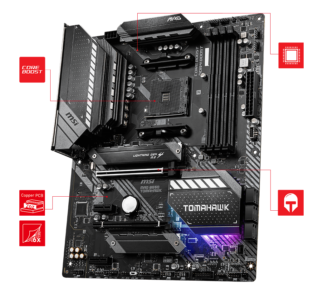 MOTHERBOARD MSI B550 TOMAHAWK