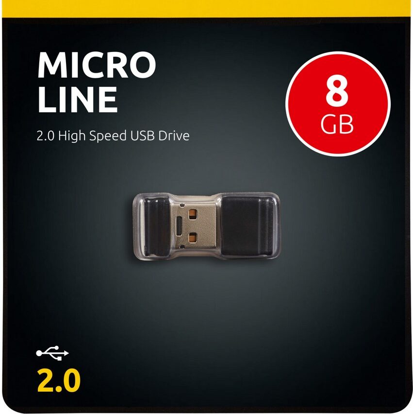 ΜΝΗΜΗ USB FLASH 8GB INTENSO USB 2.0 MICRO LINE