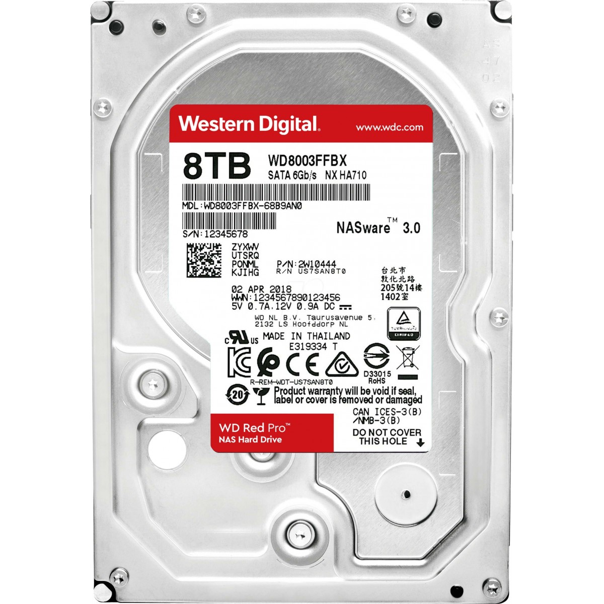 ΔΙΣΚΟΣ HDD WD RED PRO 8TB 3.5″ WD8003FFBX