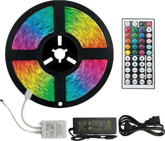 LED ΤΑΙΝΙΑ TV LED STRIP 5050 RGB 12V 5M ΜΕ ΤΗΛΕΚΟΝΤΡΟΛ