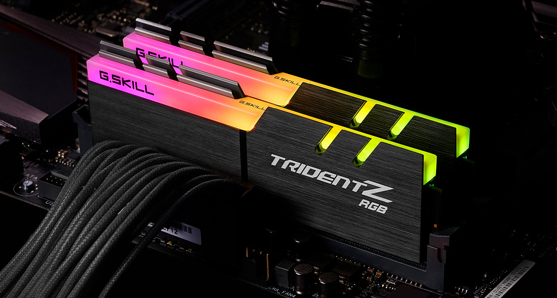 ΜΝΗΜΗ RAM DDR4 16GB G.SKILL 2x8GB 3000mHz RGB TRIDENTZ