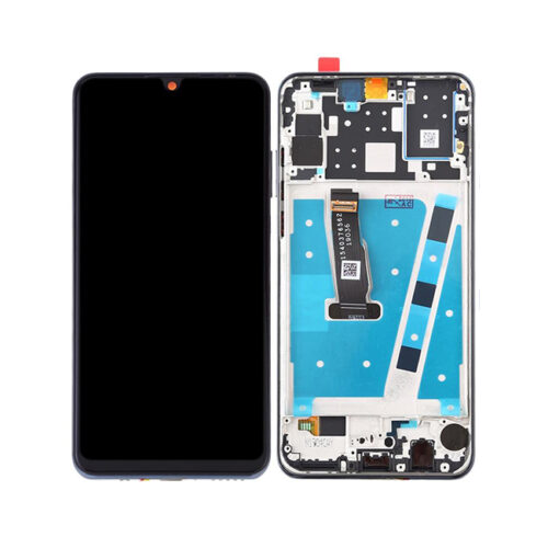 ΟΘΟΝΗ LCD ΜΕ ΜΗΧΑΝΙΣΜΟ ΑΦΗΣ ΓΙΑ HUAWEI P30 LITE BLACK WITH FRAME