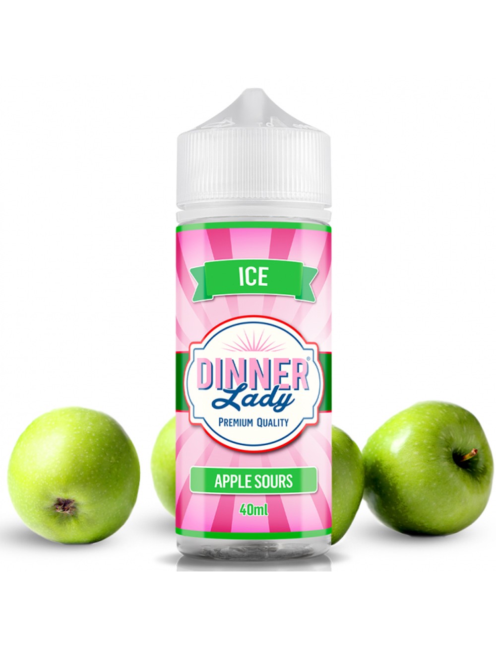 DINNER LADY FLAVORSHOTS ICE APPLE SOUR 40/120ml