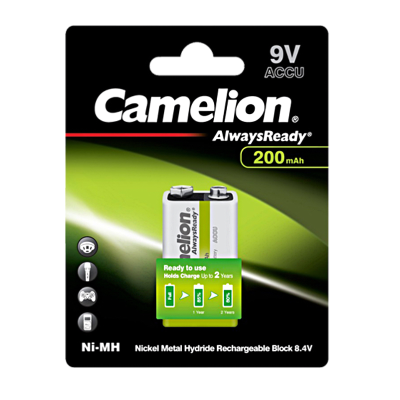 ΜΠΑΤΑΡΙΑ ΕΠΑΝ. CAMELION 9V 200 mAh NH9V200-BP1