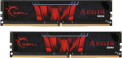 ΜΝΗΜΗ RAM DDR4 16GB G.SKILL AEGIS 2x8GB 2666mHz