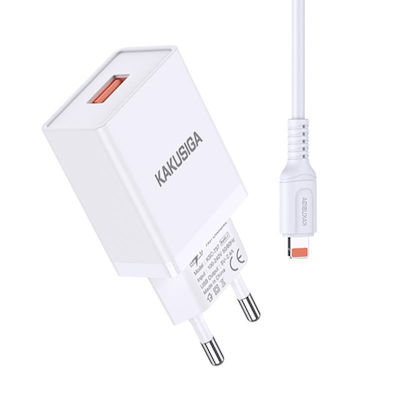 SET ΚΕΦΑΛΗ ΦΟΡΤΙΣΗΣ USB 2.4A ΚΑΙ ΚΑΛΩΔΙΟ USB ΣΕ LIGHTNING