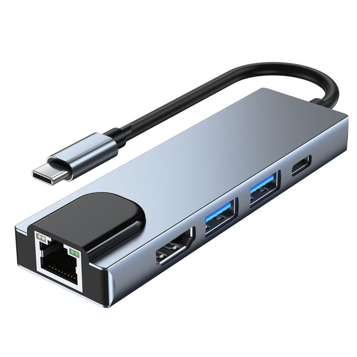 TYPE-C MULTI FUNCTION DOCK STATION 3xUSB 3.0/ETHERNET