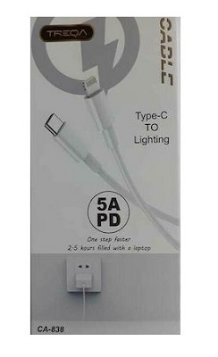 ΚΑΛΩΔΙΟ ΦΟΡΤΙΣΗΣ TYPE-C ΣΕ LIGHTNING TREQA CA-838