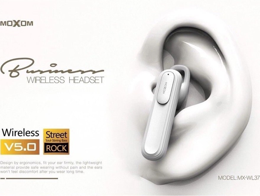 ΑΚΟΥΣΤΙΚΟ BLUETOOTH MOXOM MX-TW37 WIRELESS WHITE