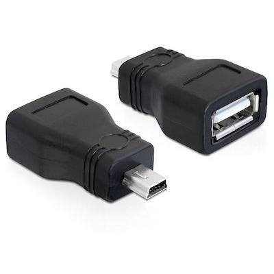 ADAPTOR USB FEMALE ΣΕ MINI USB 5p MALE