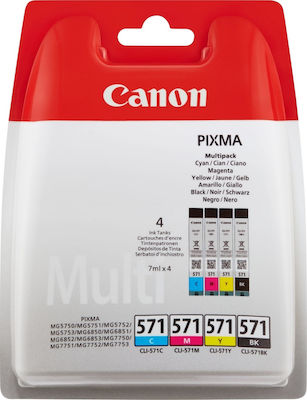 ΜΕΛΑΝΙ CANON CLI-571 MULTIPACK