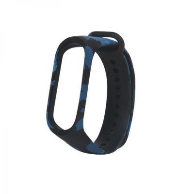 ΛΟΥΡΑΚΙ ΓΙΑ XIAOMI MI BAND 3/4 CAMOUFLAGE BLUE