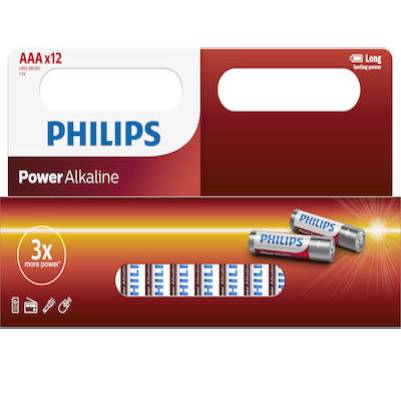 ΜΠΑΤΑΡΙΑ ΑΛΚΑΛΙΚΗ 3A PHILIPS BLISTER (12/τμχ)