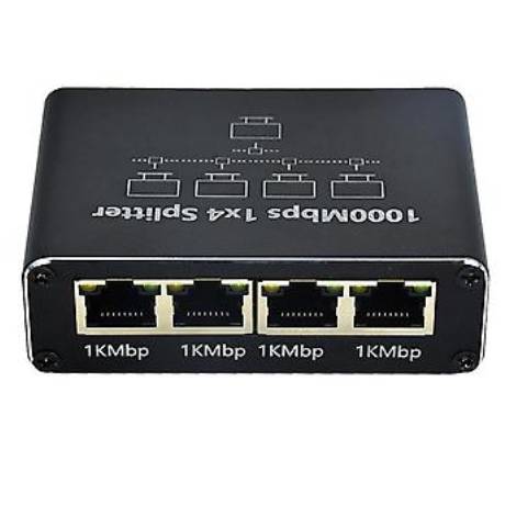 ETHERNET SPLITER 1×4 1000Mbps GREEN LYCA GL69694