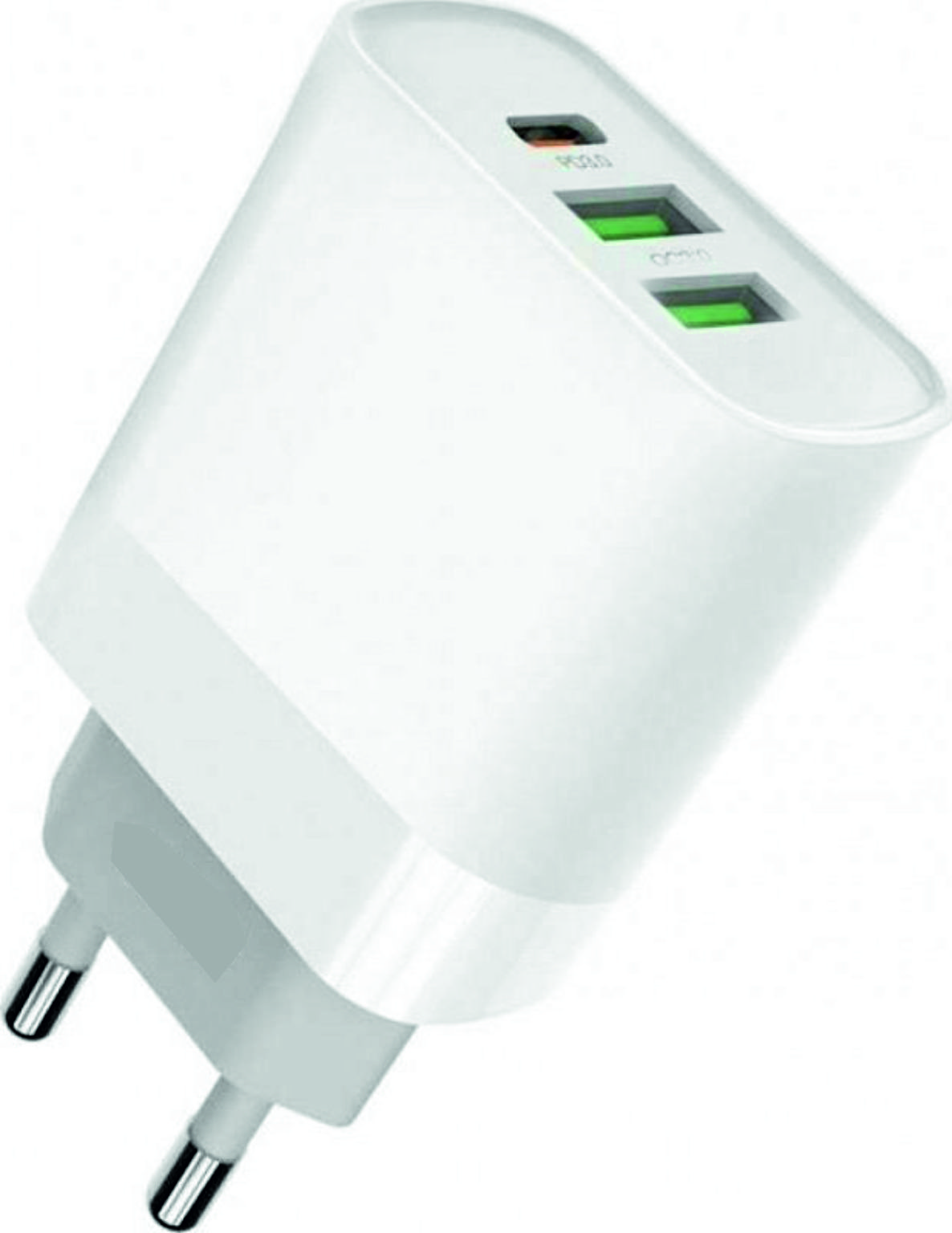 ΚΕΦΑΛΗ ΦΟΡΤΙΣΗΣ TREQA 120W 2xTYPE-C 1xUSB CH-652 WHITE